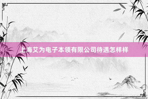 上海艾为电子本领有限公司待遇怎样样